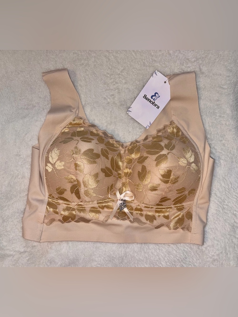 Senobra Versatile Comfy Lift Wireless Bra sz L NWT!